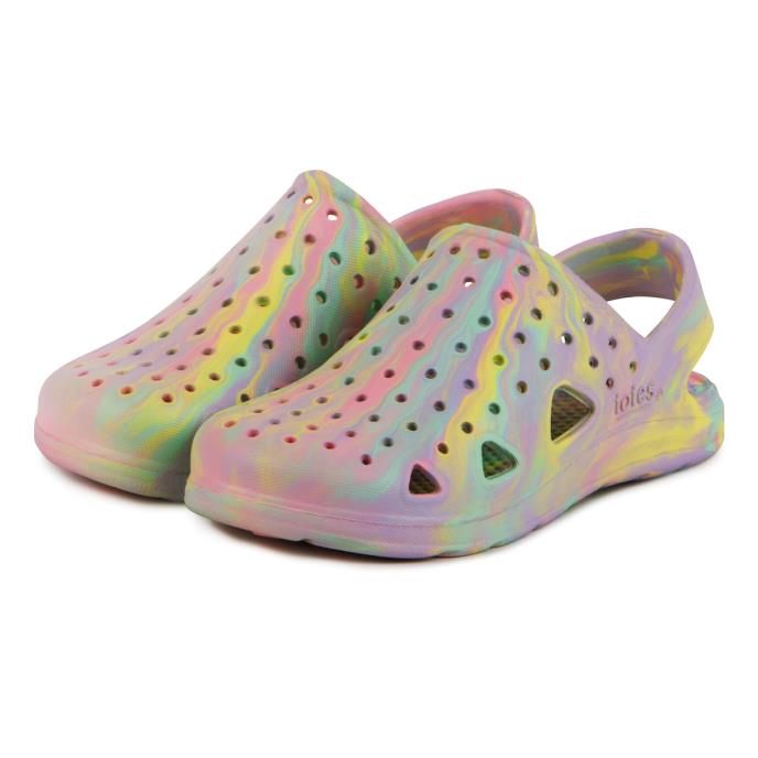 totes® SOLBOUNCE Toddler Clog Pastel Tie Dye Extra Image 1